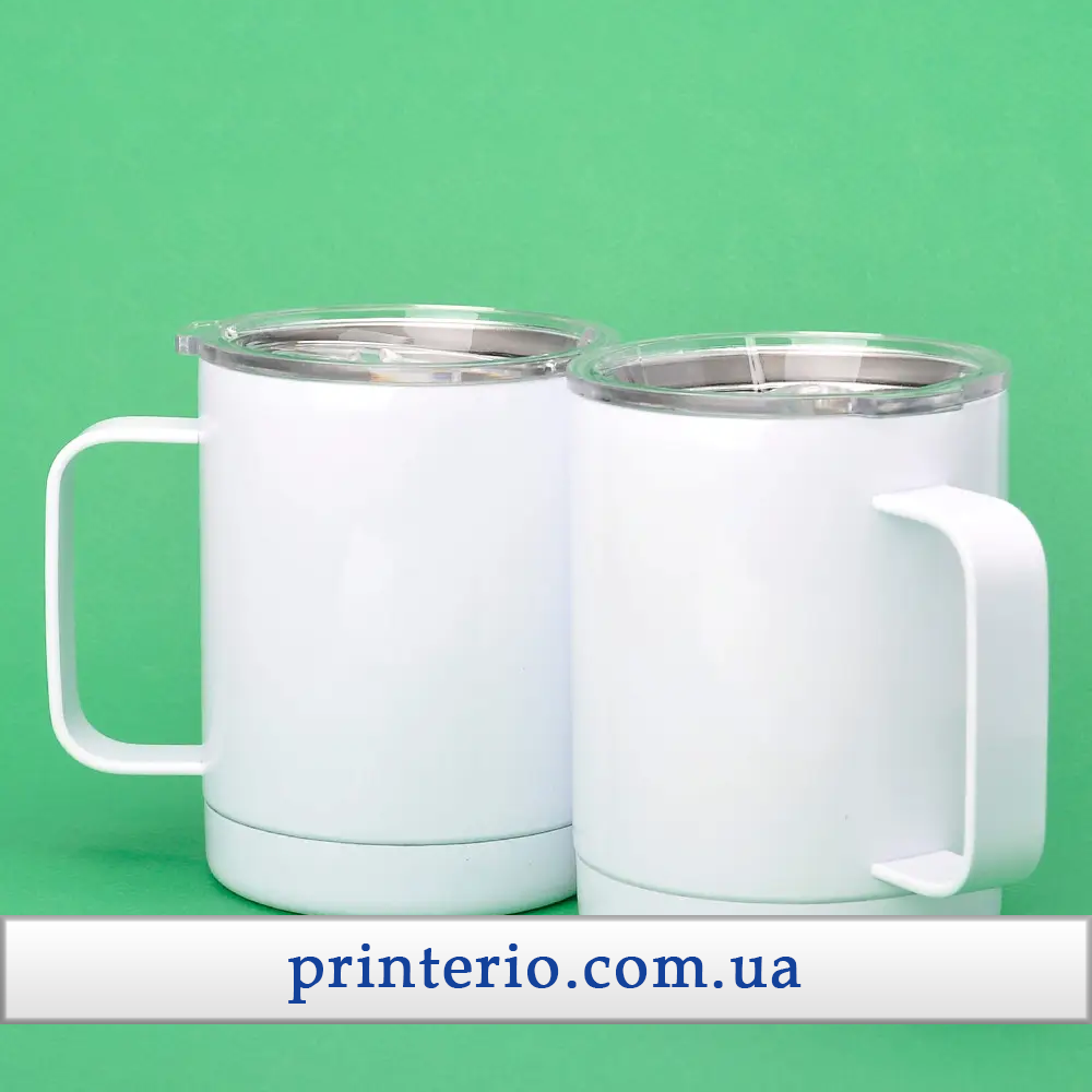 Термо-кружка для сублимации Sublime YETI HANDLE Thermal Mug с лого белая 390 мл Термо-кружка для сублимации Sublime YETI HANDLE Thermal Mug с лого белая 390 мл Фото 4